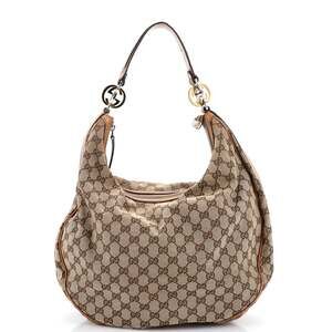 Gucci Twins Hobo Gg Canvas Large #260729G10B